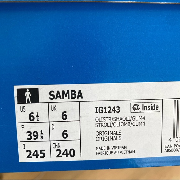 Adidas Samba OG "Halo Blush Gum" sneakers. NEW with tags/box - Picture 9 of 10